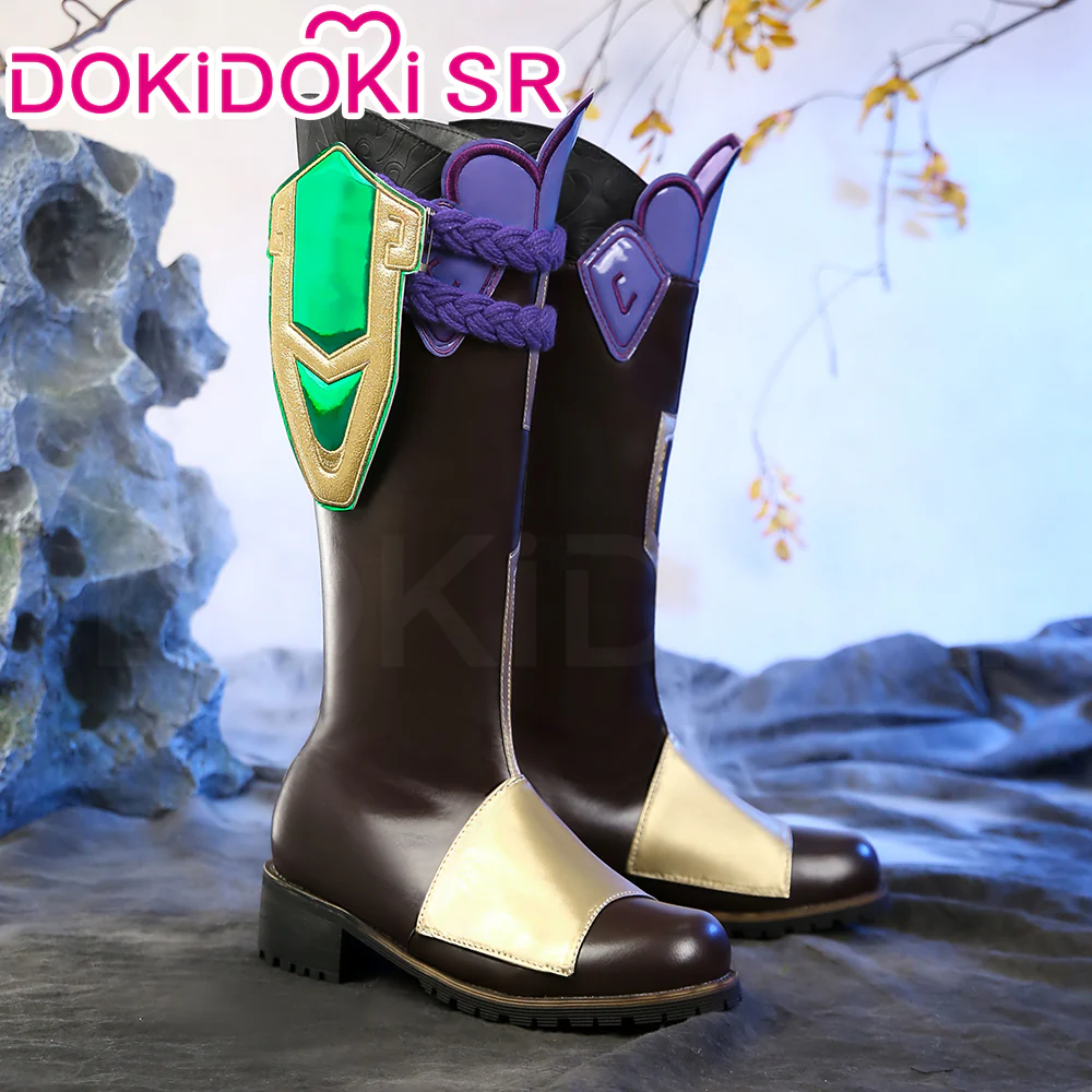 【Costume Ready For Ship】【Size S-2XL】DokiDoki-SR Game Genshin Impact  Cosplay Xiao Halloween Costume Men / Shoes - Image 12