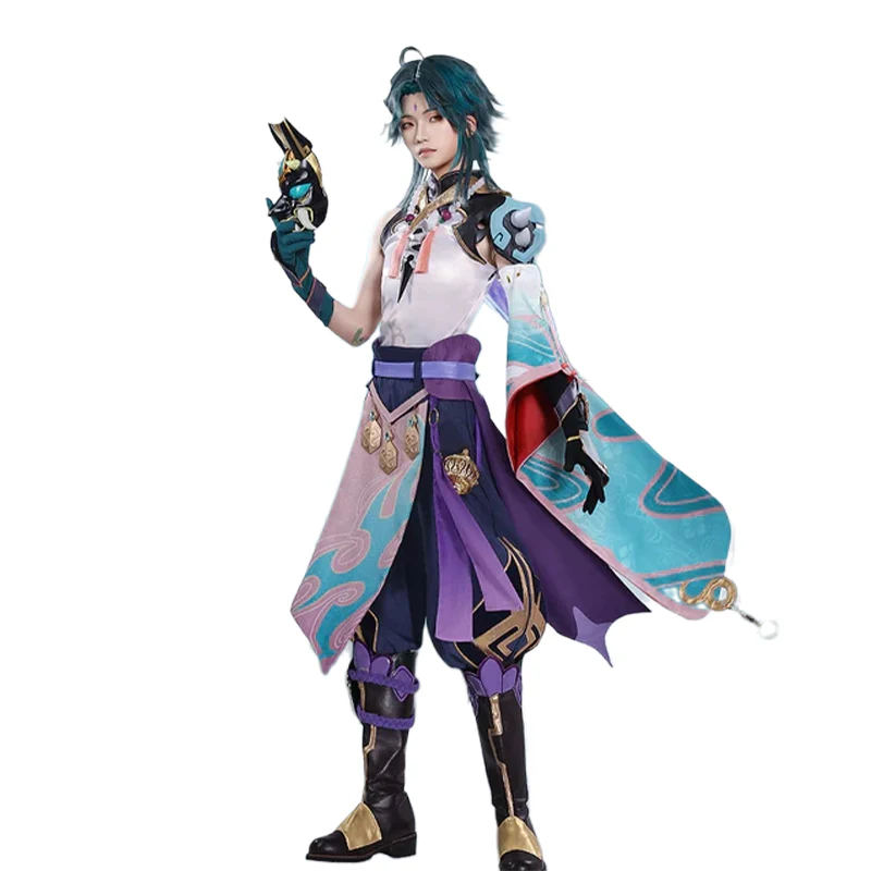 【Costume Ready For Ship】【Size S-2XL】DokiDoki-SR Game Genshin Impact  Cosplay Xiao Halloween Costume Men / Shoes - Image 5