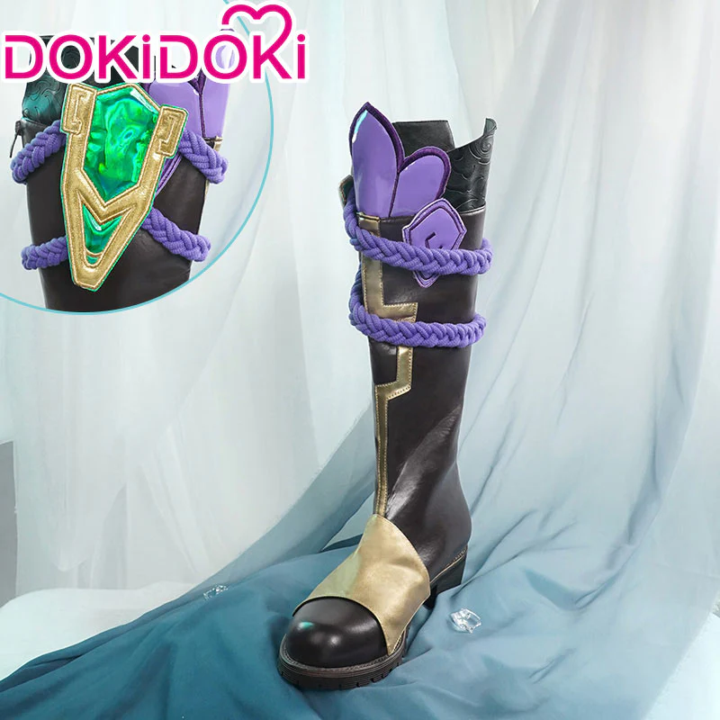 【Costume Ready For Ship】【Size S-2XL】DokiDoki-SR Game Genshin Impact  Cosplay Xiao Halloween Costume Men / Shoes - Image 6
