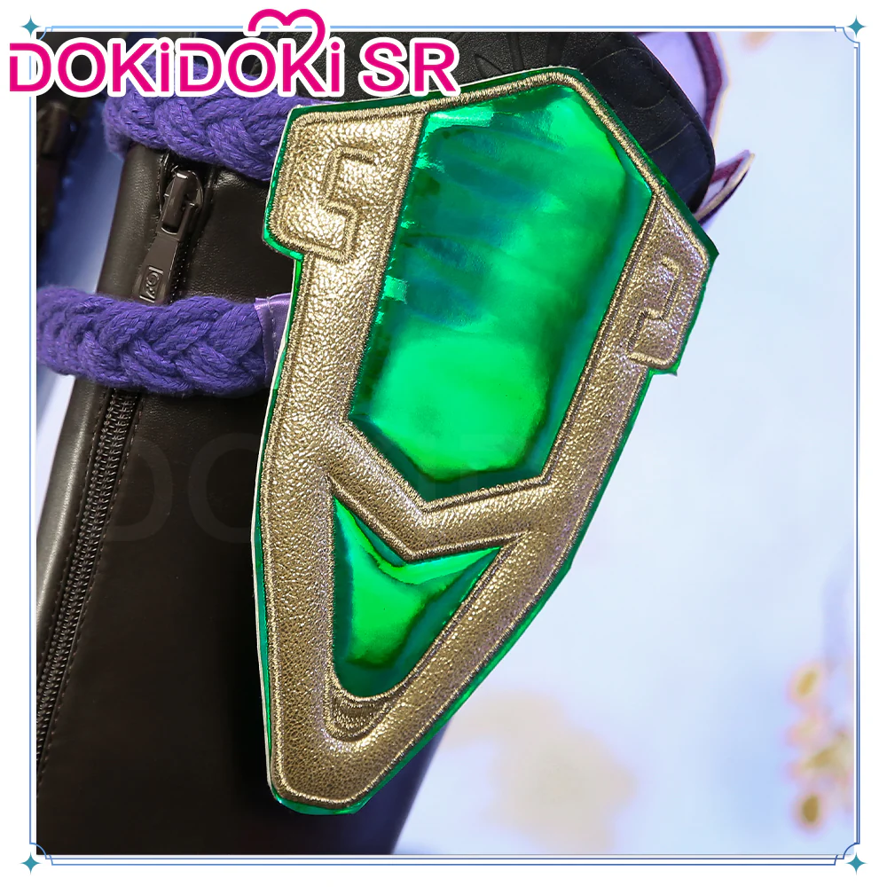 【Costume Ready For Ship】【Size S-2XL】DokiDoki-SR Game Genshin Impact  Cosplay Xiao Halloween Costume Men / Shoes - Image 9