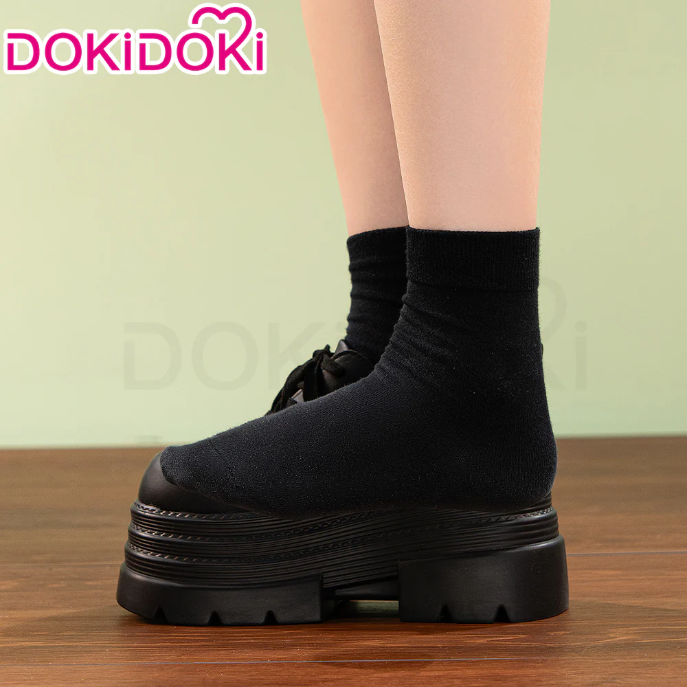 【10CM】DokiDoki Height Increasing Black Shoes / Elevator Shoes Platform Shoes - Image 2
