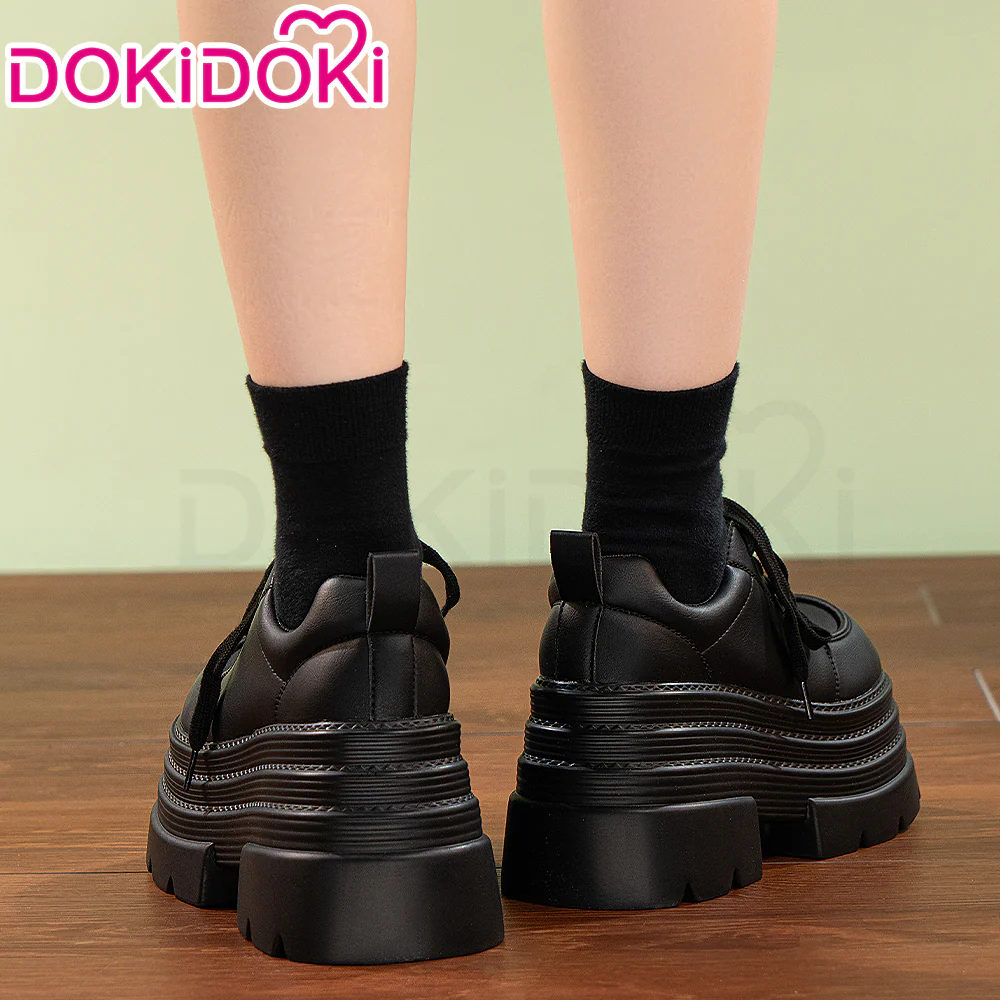 【10CM】DokiDoki Height Increasing Black Shoes / Elevator Shoes Platform Shoes - Image 4