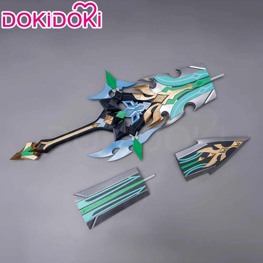 【115CM】DokiDoki Game Genshin Impact Cosplay Varka Weapon Prop Song of the Welkin Moon Nod Krai - Image 5