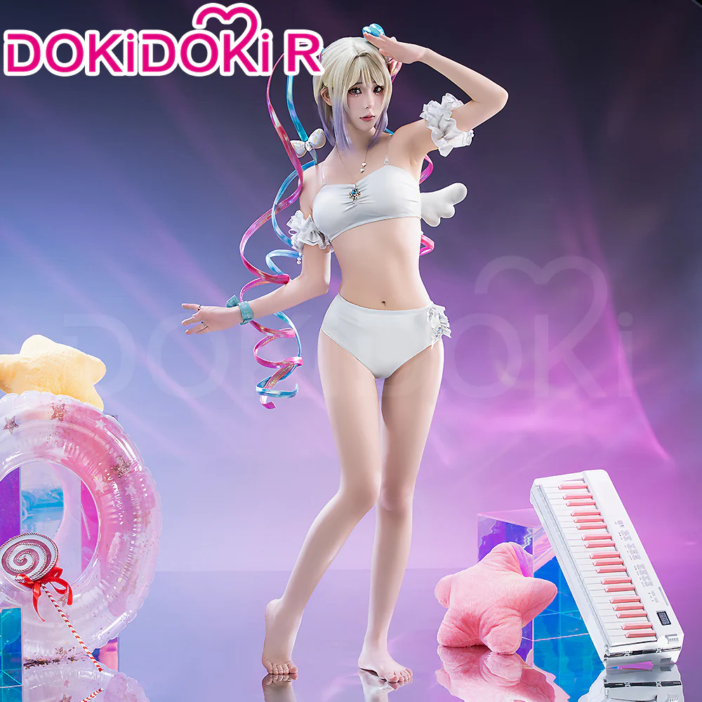 【Size S-3XL】DokiDoki-R Game NEEDY GIRL OVERDOSE Cosplay KAngel Cospaly Costume Birthday 2025 Swimsuit Cute - Image 3