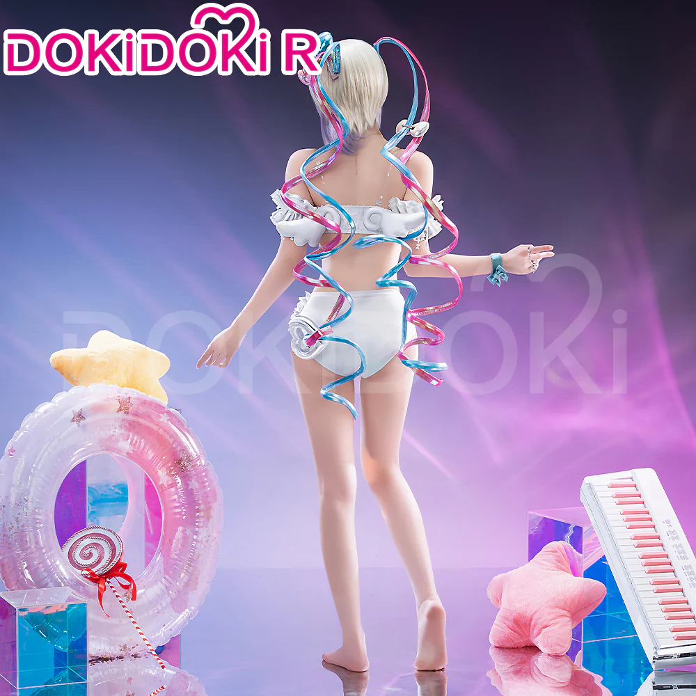【Size S-3XL】DokiDoki-R Game NEEDY GIRL OVERDOSE Cosplay KAngel Cospaly Costume Birthday 2025 Swimsuit Cute - Image 4