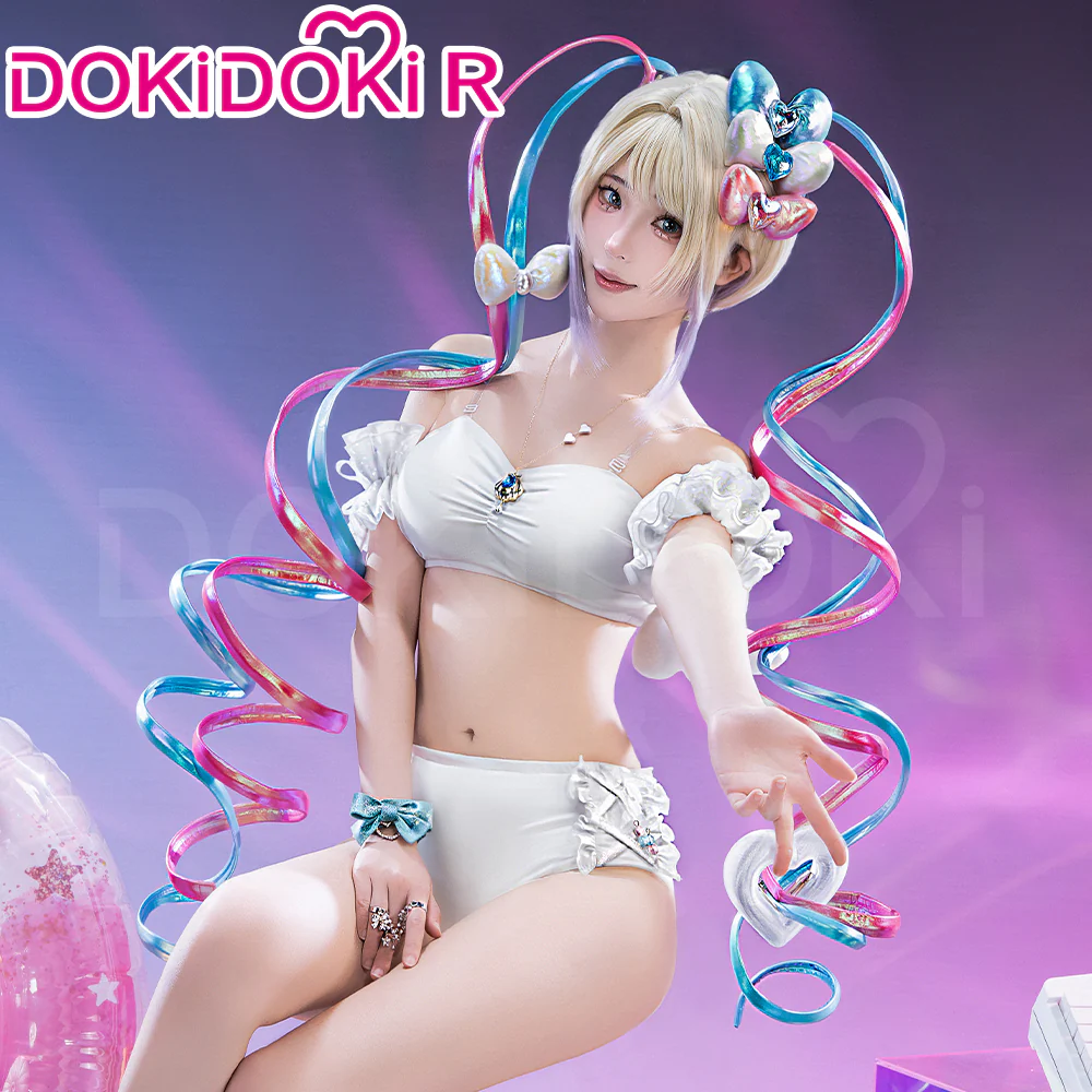 【Size S-3XL】DokiDoki-R Game NEEDY GIRL OVERDOSE Cosplay KAngel Cospaly Costume Birthday 2025 Swimsuit Cute - Image 5