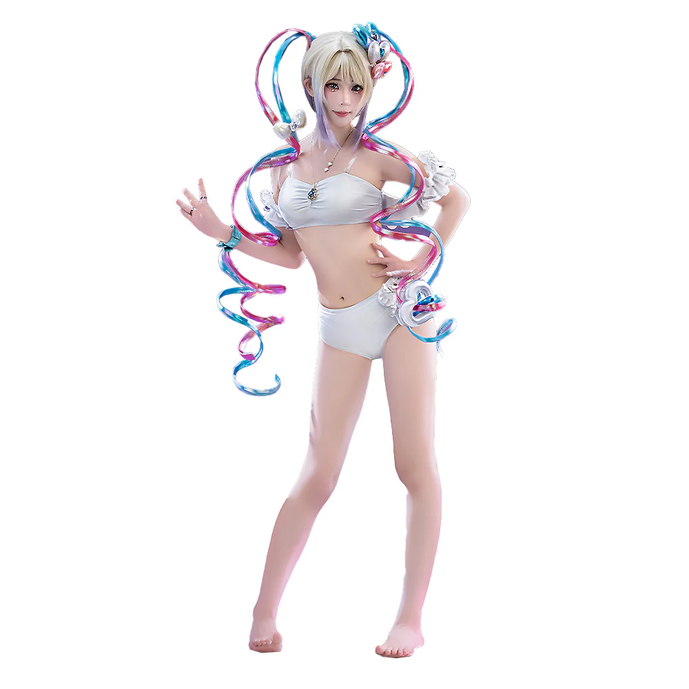 【Size S-3XL】DokiDoki-R Game NEEDY GIRL OVERDOSE Cosplay KAngel Cospaly Costume Birthday 2025 Swimsuit Cute - Image 6