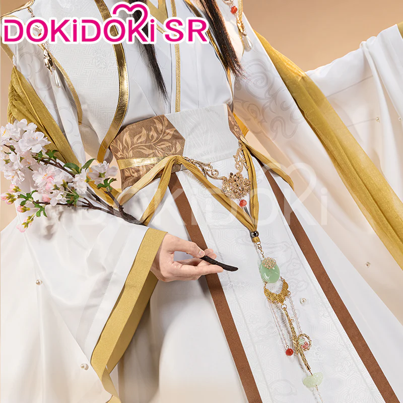 【Partially Ready For Ship】DokiDoki-SR Anime Heaven Official's Blessing Cosplay Xie Lian Tian Guan Ci Fu Cosplay Ancientry Crown Prince ver Cosplay White Gold XieLian TGCF - Image 3