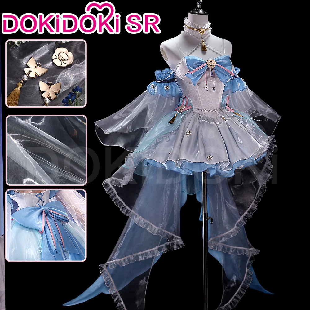 DokiDoki-SR Game Genshin Impact Cosplay Kamisato Ayaka Costume Confession Melody Doujin Wedding Dress - Image 2