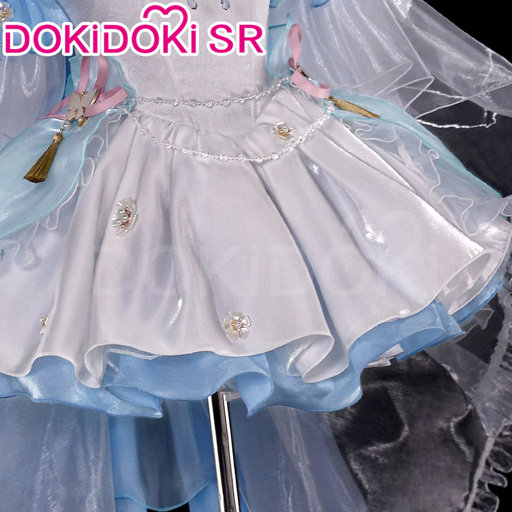 DokiDoki-SR Game Genshin Impact Cosplay Kamisato Ayaka Costume Confession Melody Doujin Wedding Dress - Image 4