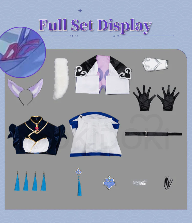 【Ready For Ship】DokiDoki-SR Game Honkai: Star Rail Cosplay Baiheng Costume Bai Heng - Image 7