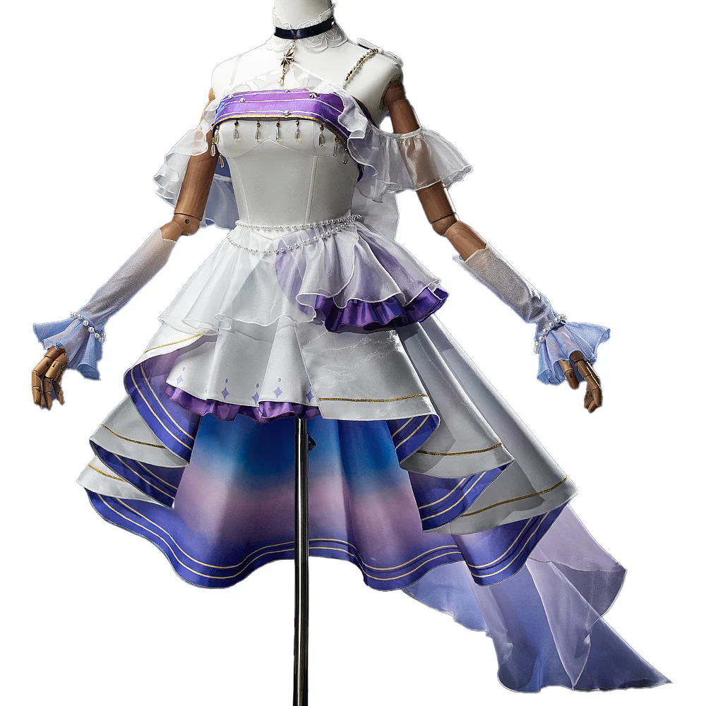 【Partially Ready For Ship】DokiDoki-SR Game Honkai: Star Rail Cosplay Robin Costume Starry Night Doujin Dress - Image 6