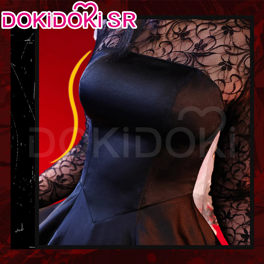 【Ready For Ship】DokiDoki-SR Manga Anime Cosplay Black Dress Suit Veil Women Costume - Image 2