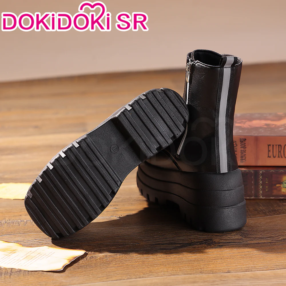 【8 CM】DokiDoki Height Increasing Shoes / Elevator Shoes Martin Boots Black Invisible Thick-Soled 8 CM Platform Shoes - Image 3