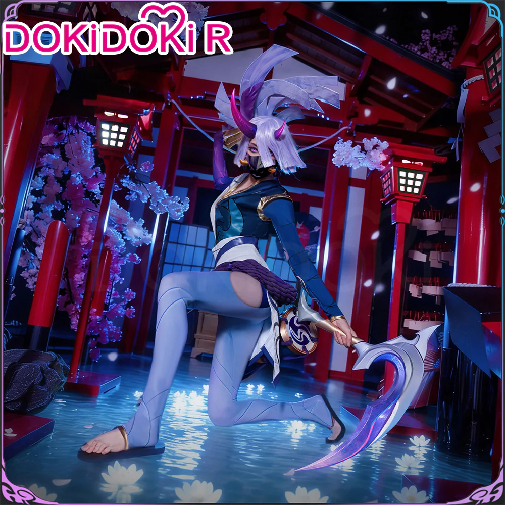 DokiDoki-R Game Cosplay Spirit Blossom Costume / Mask / Horn
