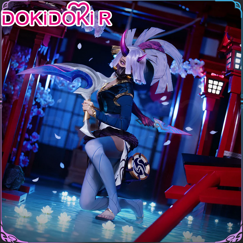DokiDoki-R Game Cosplay Spirit Blossom Costume / Mask / Horn - Image 4