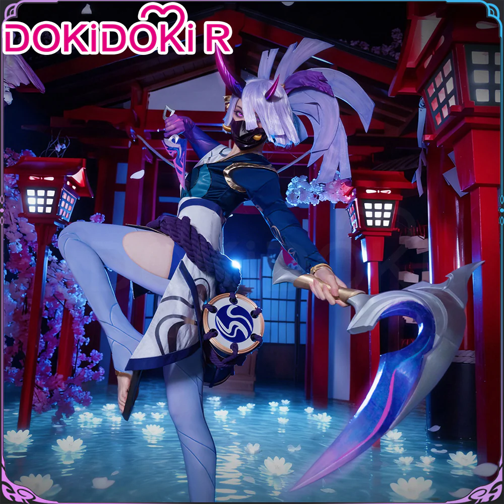 DokiDoki-R Game Cosplay Spirit Blossom Costume / Mask / Horn - Image 5