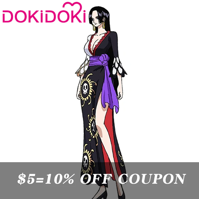 【Confirmed】$5 Deposit = 10% off Coupon DokiDoki Anime Cosplay Black White Costume Pirate Empress Women
