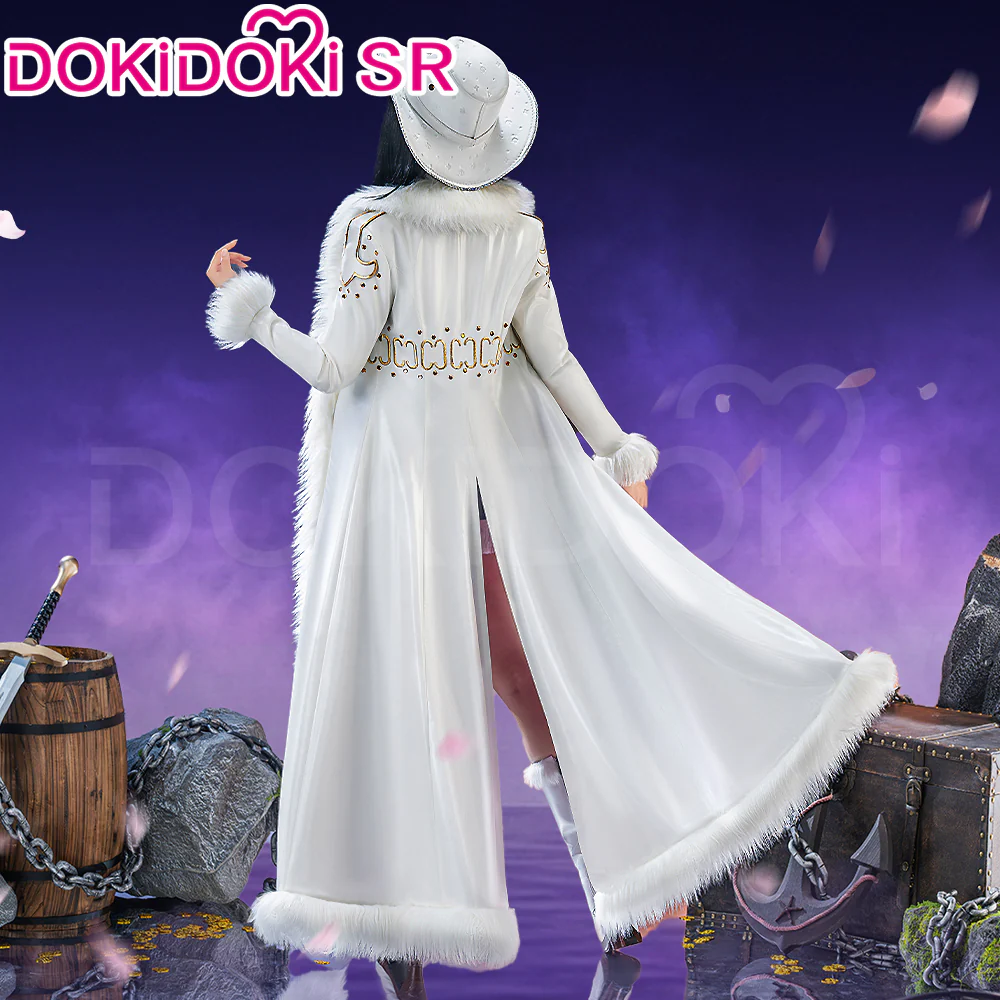 【Size S-3XL】DokiDoki-SR Anime Cosplay  Women Costume Purple White With Hat / Long Cape Live Action Version Season 2 - Image 2