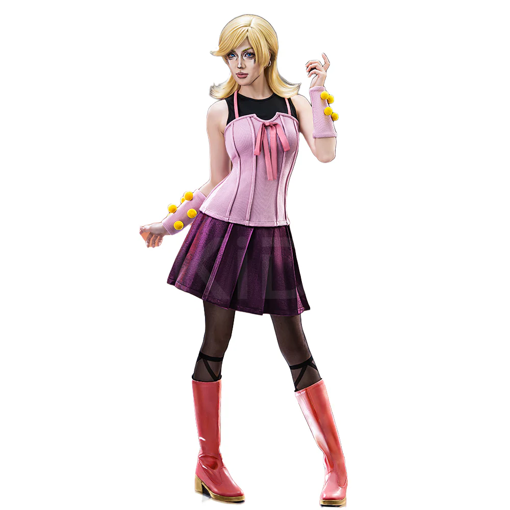 【Ready For Ship】【Size XS-2XL】DokiDoki-R Anime Season 7 Cosplay Pink Uniform Costume SBR - Image 5