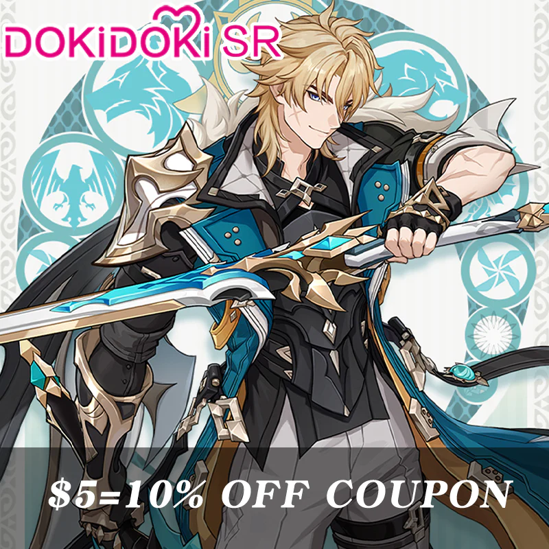 【Confirmed】$5 Deposit = 10% off Coupon DokiDoki-SR Game Genshin Impact Cosplay Varka Costume Song of the Welkin Moon Nod Krai