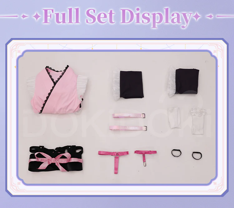 DokiDoki-SR Anime Cosmic Princess Kaguya! Cosplay Komazawa Noi Costume Cute Maid - Image 6