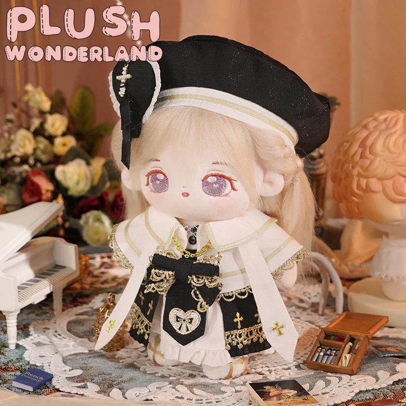 【Consignment Sales】【In Stock】PLUSH WONDERLAND Choir Black White Plushies Plush Cotton Doll Clothes 20 CM - Image 2