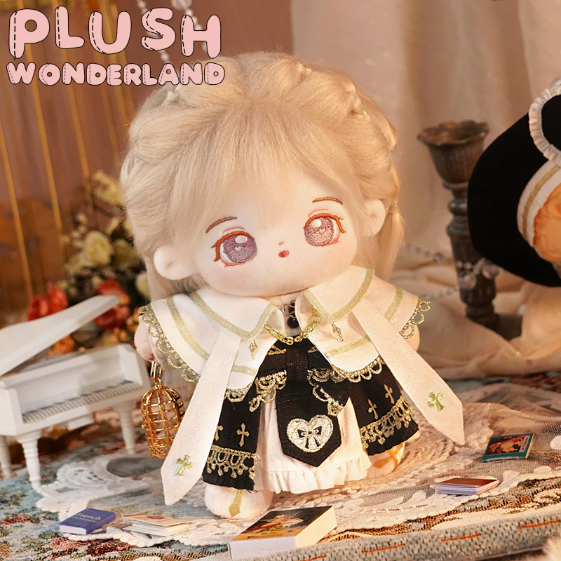 【Consignment Sales】【In Stock】PLUSH WONDERLAND Choir Black White Plushies Plush Cotton Doll Clothes 20 CM - Image 3