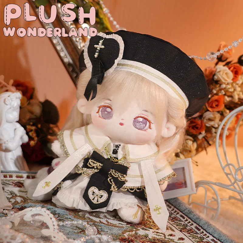 【Consignment Sales】【In Stock】PLUSH WONDERLAND Choir Black White Plushies Plush Cotton Doll Clothes 20 CM - Image 5