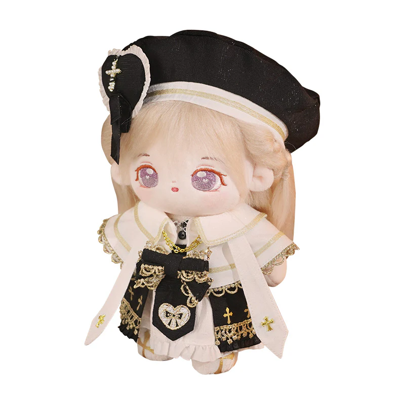 【Consignment Sales】【In Stock】PLUSH WONDERLAND Choir Black White Plushies Plush Cotton Doll Clothes 20 CM - Image 8