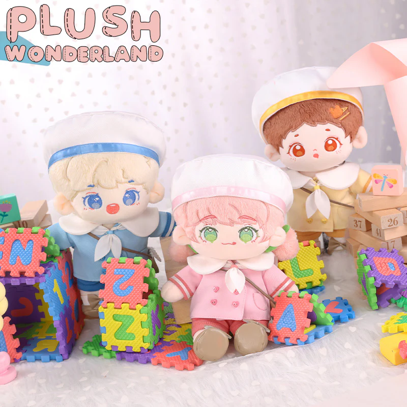 【Consignment Sales】【In Stock】PLUSH WONDERLAND Yellow / Green / Purple / Pink Preschool Uniform Cute Plushies Plush Cotton Doll Clothes 20 CM - Image 3