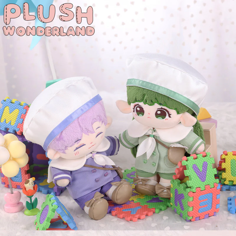 【Consignment Sales】【In Stock】PLUSH WONDERLAND Yellow / Green / Purple / Pink Preschool Uniform Cute Plushies Plush Cotton Doll Clothes 20 CM - Image 4