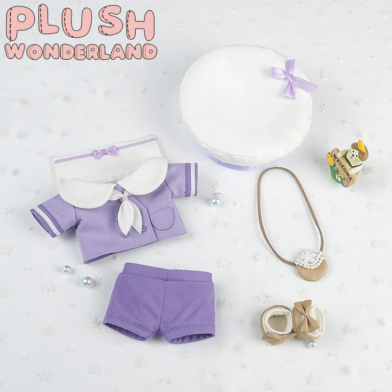 【Consignment Sales】【In Stock】PLUSH WONDERLAND Yellow / Green / Purple / Pink Preschool Uniform Cute Plushies Plush Cotton Doll Clothes 20 CM - Image 8