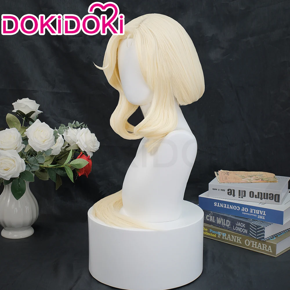【Ready For Ship】DokiDoki Game Castlevania: Nocturne Cosplay Maria Renard Wig Long Curly White Hair - Image 2