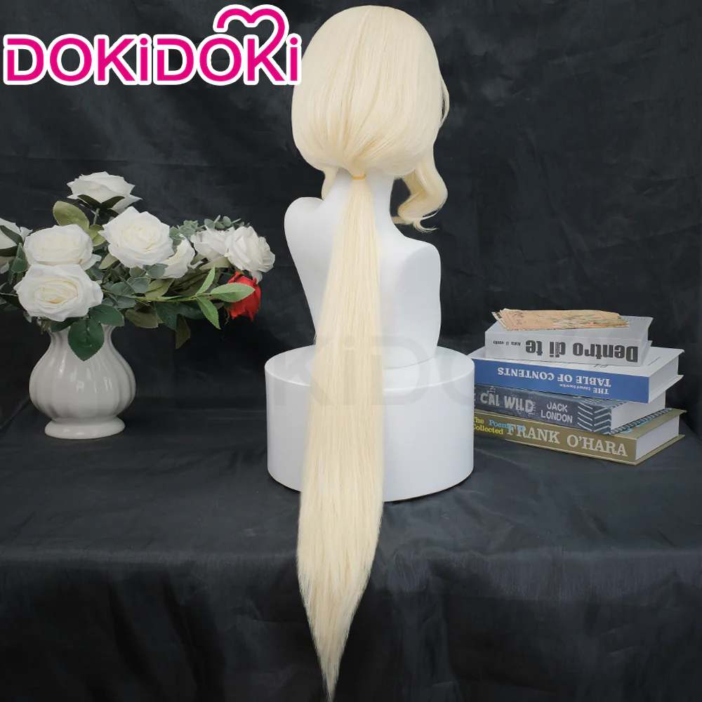【Ready For Ship】DokiDoki Game Castlevania: Nocturne Cosplay Maria Renard Wig Long Curly White Hair - Image 3
