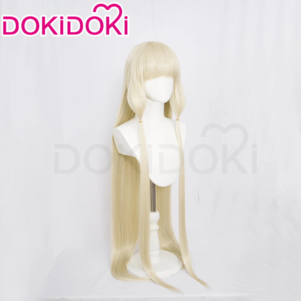 【Ready For Ship】DokiDoki Anime Chobits Cosplay Chi Wig Long Straight White Hair - Image 2