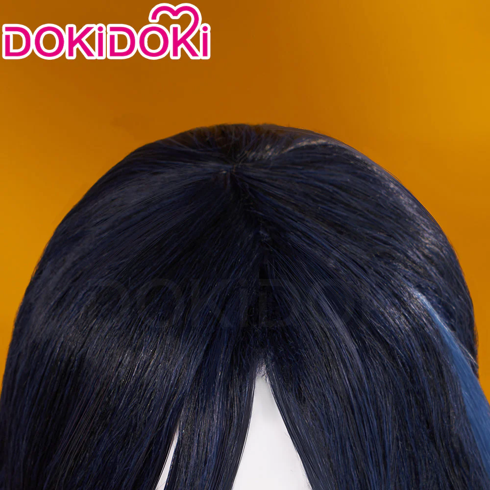 【US LOCAL SHIPPING 】DokiDoki Game Genshin Impact Cosplay Clorinde Wig Long Blue Pony Tail Fontaine - Image 5