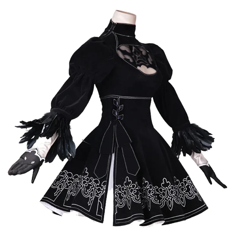 【Ready For Ship】DokiDoki-SR Cosplay Game  Cosplay Black Dress Costume Women - Image 10