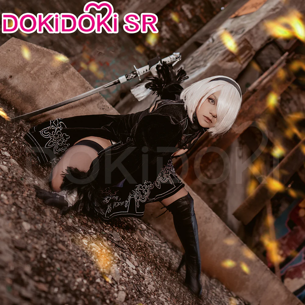 【Ready For Ship】DokiDoki-SR Cosplay Game  Cosplay Black Dress Costume Women - Image 3