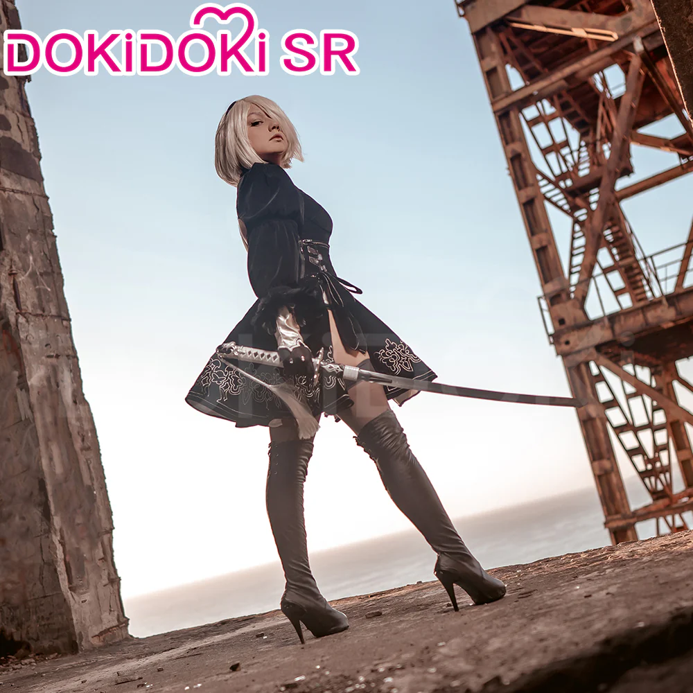 【Ready For Ship】DokiDoki-SR Cosplay Game  Cosplay Black Dress Costume Women - Image 4