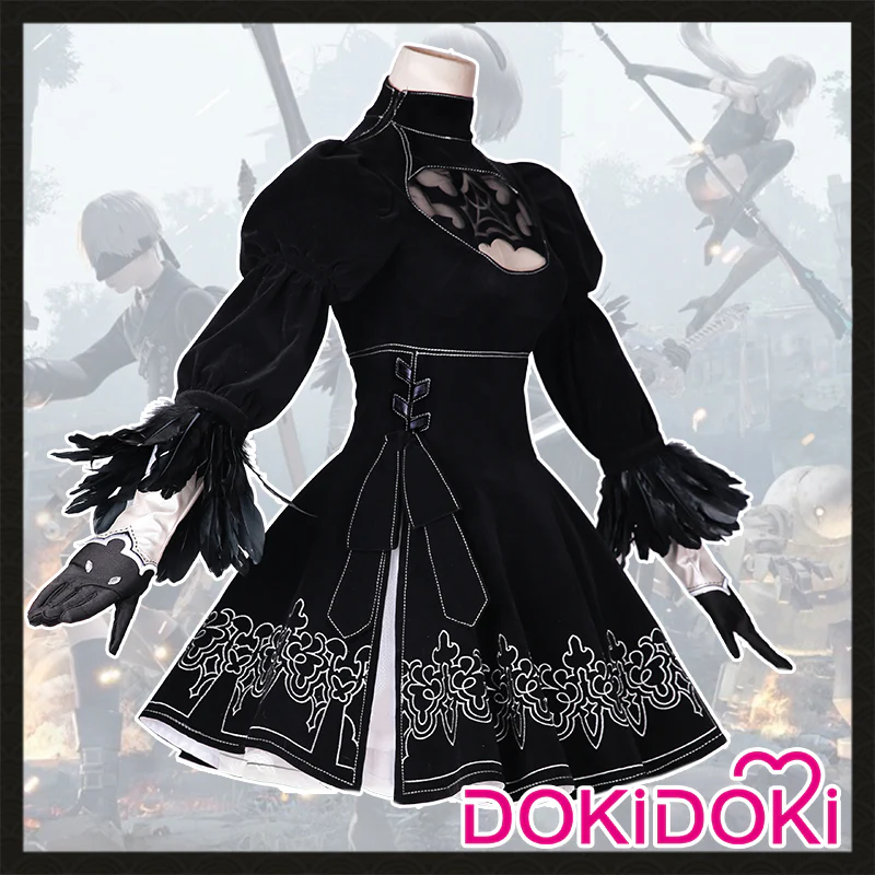 【Ready For Ship】DokiDoki-SR Cosplay Game  Cosplay Black Dress Costume Women - Image 6