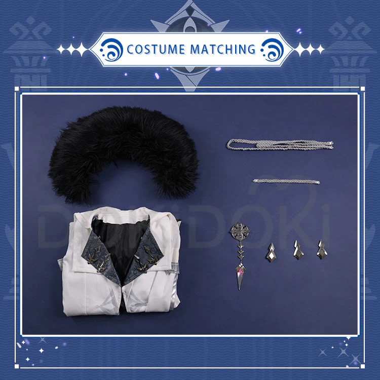【US/EU LOCAL SHIPPING 】DokiDoki-SR Game Genshin Impact Fatui Harbinger Cosplay Columbina Cosplay Costume - Image 6