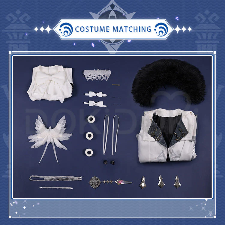 【US/EU LOCAL SHIPPING 】DokiDoki-SR Game Genshin Impact Fatui Harbinger Cosplay Columbina Cosplay Costume - Image 7