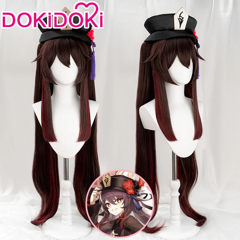 【US/EU LOCAL SHIPPING 】【Size S-XXL】DokiDoki-SR Game Genshin Impact Hutao Cosplay Costume Hu Tao Costume / Wig Halloween