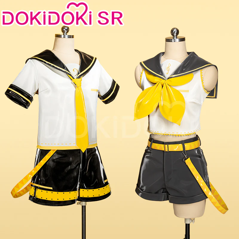 Dkidoki-SR Vsinger Cosplay Kagamine Rinn / Kagamine Lenn Costume - Image 4