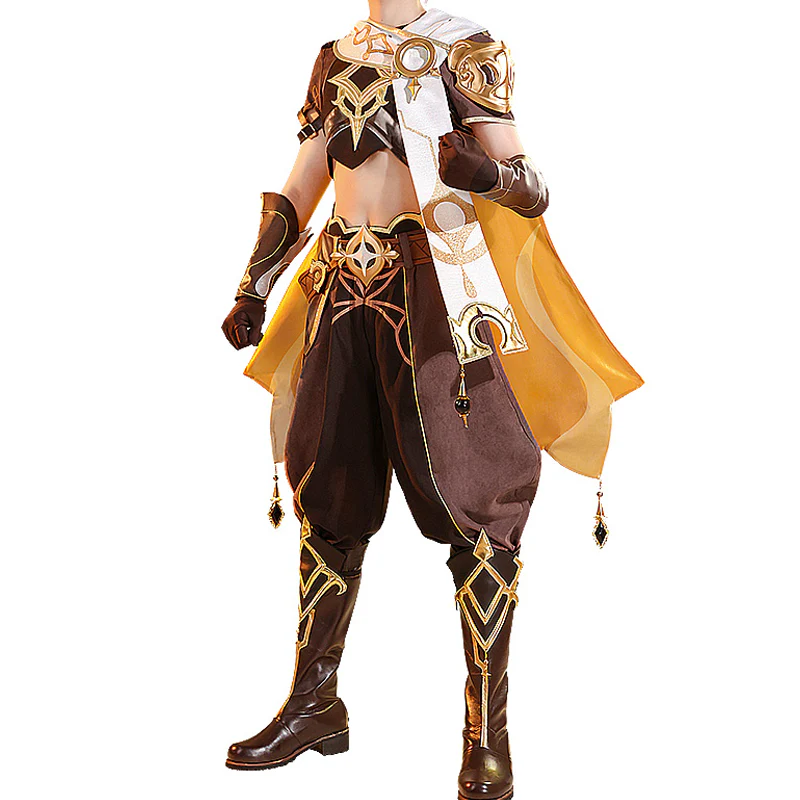 【Partially Ready For Ship】DokiDoki-SSR Game Genshin Impact Cosplay Male Traveler Sora Costume Kong Aether Costume / Shoes - Image 5