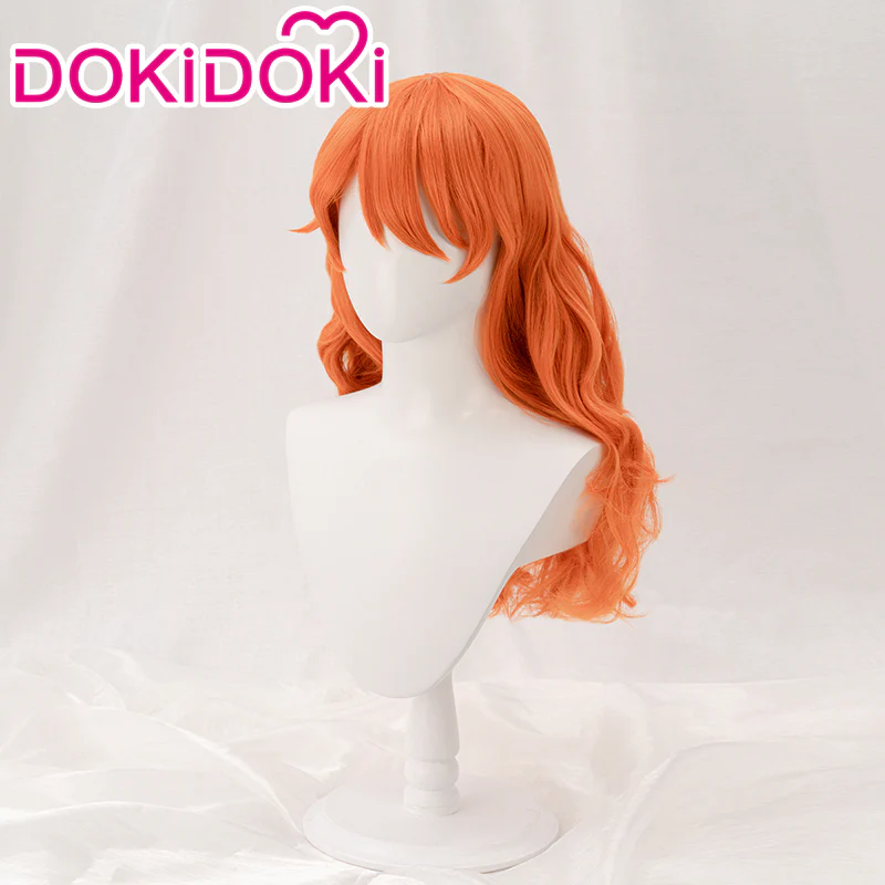 【Ready For Ship】DokiDok Anime Cosplay Short/ Long Orange Wig / Tattoo Sticker - Image 3