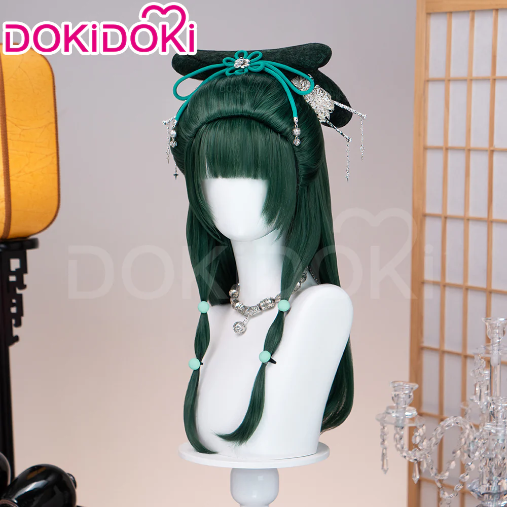 【Partially Ready For Ship】DokiDoki Anime The Apothecary Diaries Cosplay Maomao Wig Long Straight Green Hair Mao Mao Frog The Moon Fairy - Image 18