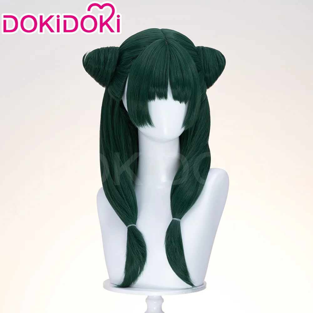 【Partially Ready For Ship】DokiDoki Anime The Apothecary Diaries Cosplay Maomao Wig Long Straight Green Hair Mao Mao Frog The Moon Fairy - Image 8