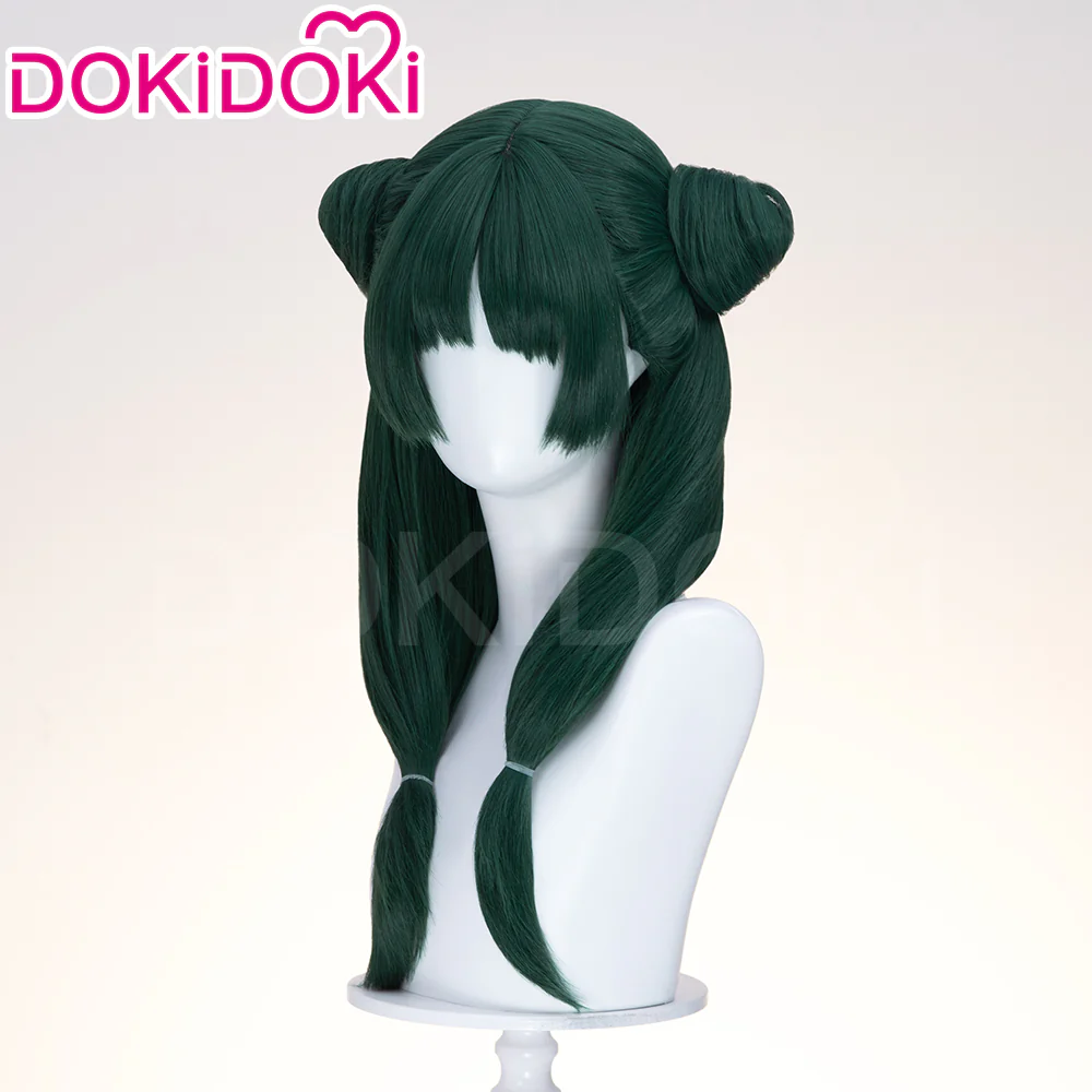 【Partially Ready For Ship】DokiDoki Anime The Apothecary Diaries Cosplay Maomao Wig Long Straight Green Hair Mao Mao Frog The Moon Fairy - Image 9